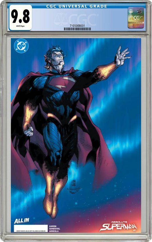 Absolute Superman #1 J Jim Lee Foil Virgin Variant (11/06/2024) Dc CGC 9.8