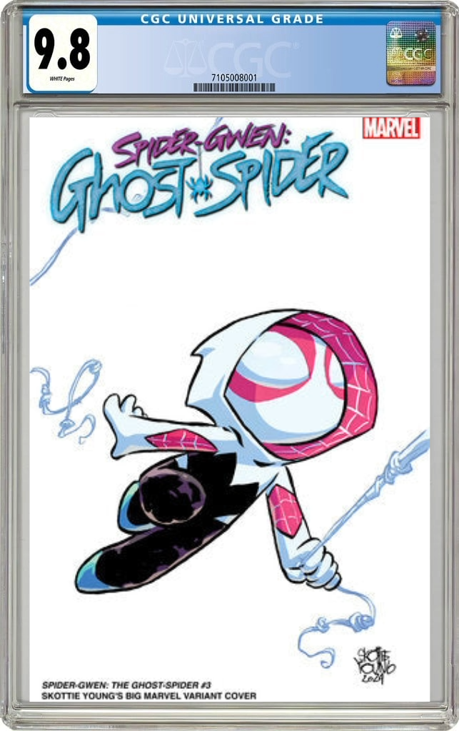 Spider-Gwen The Ghost-Spider #3 D Skottie Young Big Marvel Variant (07/31/2024) Marvel CGC 9.8