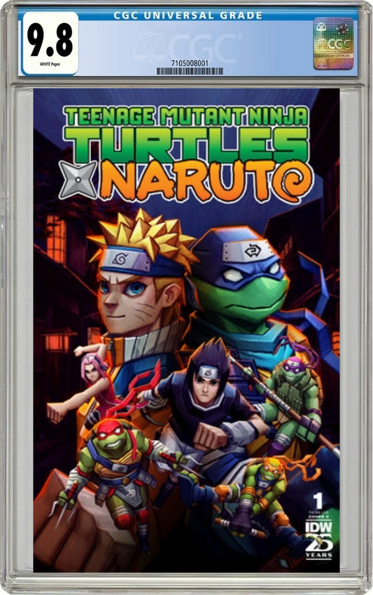 Teenage Mutant Ninja Turtles X Naruto #1 D Andres Moncayo Variant (11/20/2024) Idw CGC 9.8