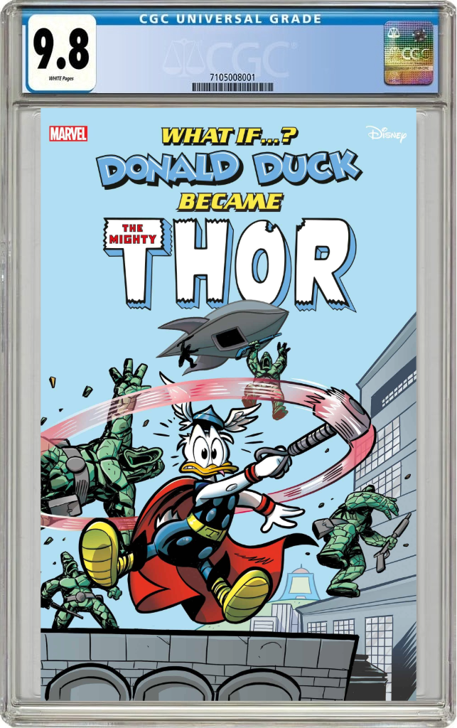 What If Donald Duck Became Thor #1 A Lorenzo Pastrovicchio Riccardo Secchi (09/04/2024) Marvel CGC 9.8