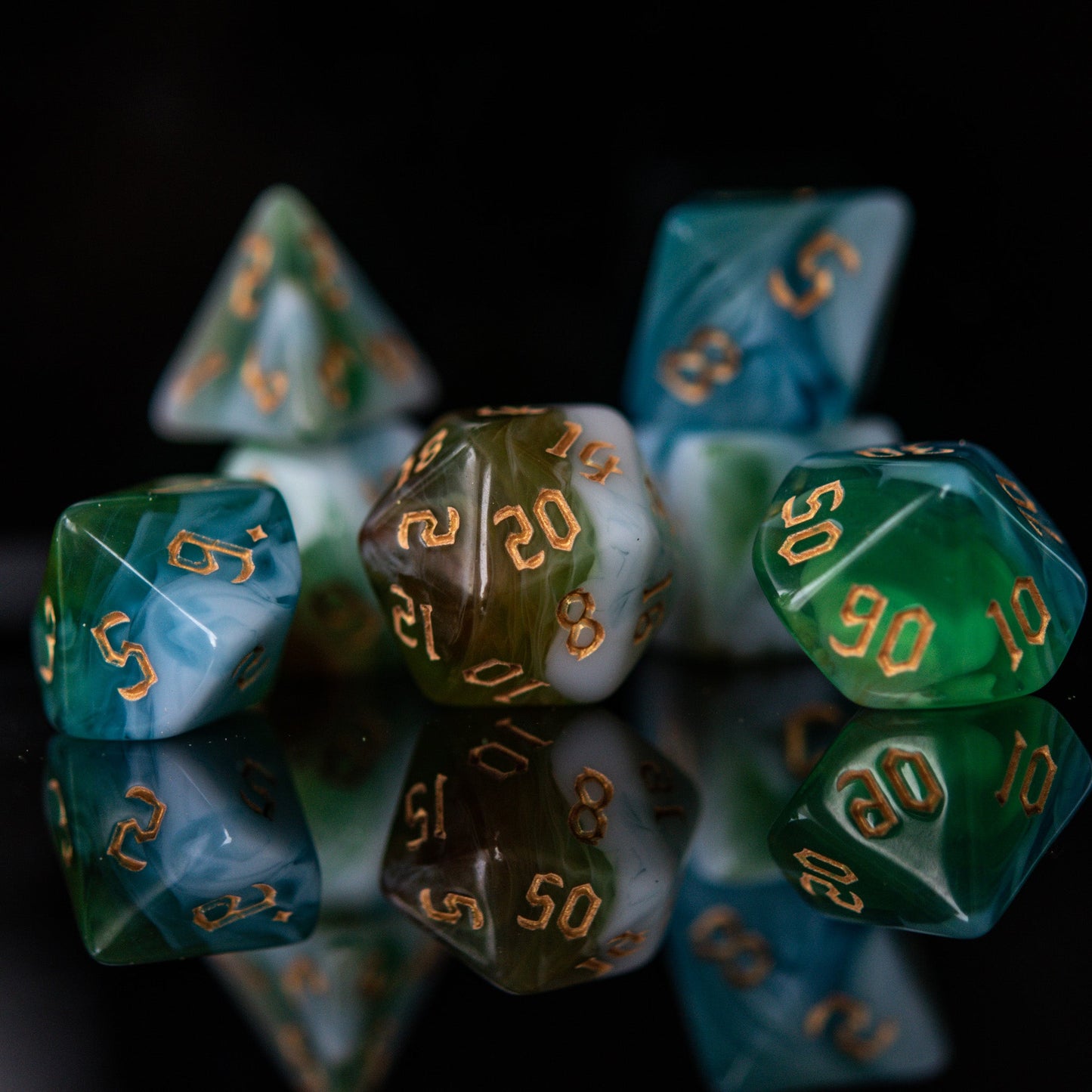 Cleric Class Acrylic Dice Set