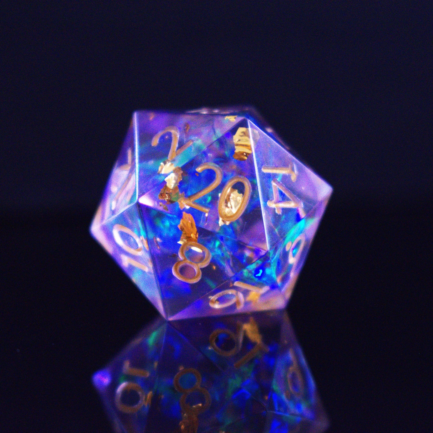 Conjure Celestial Sharp-Edged Resin Dice Set