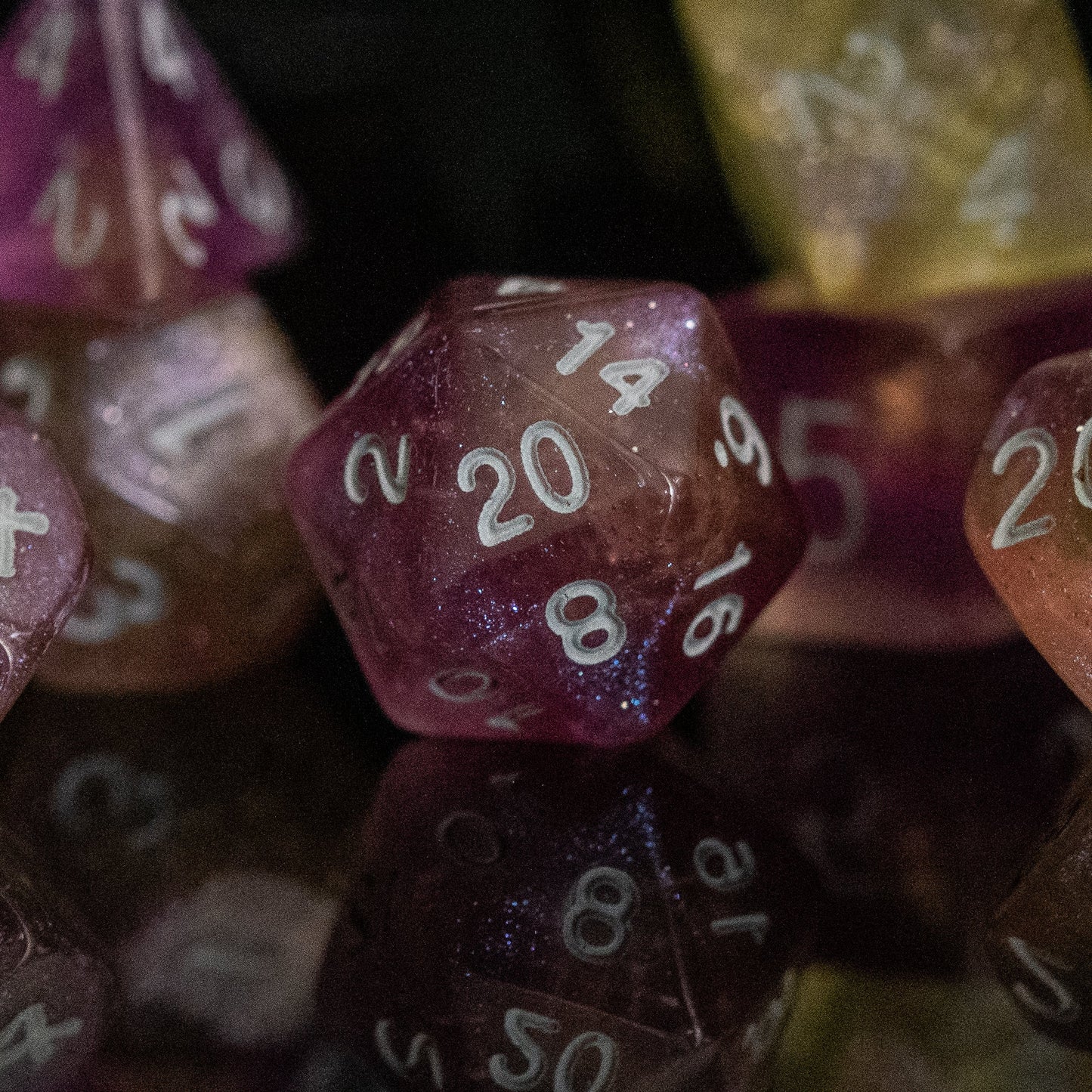 Cosmic Cloud Acrylic Dice Set