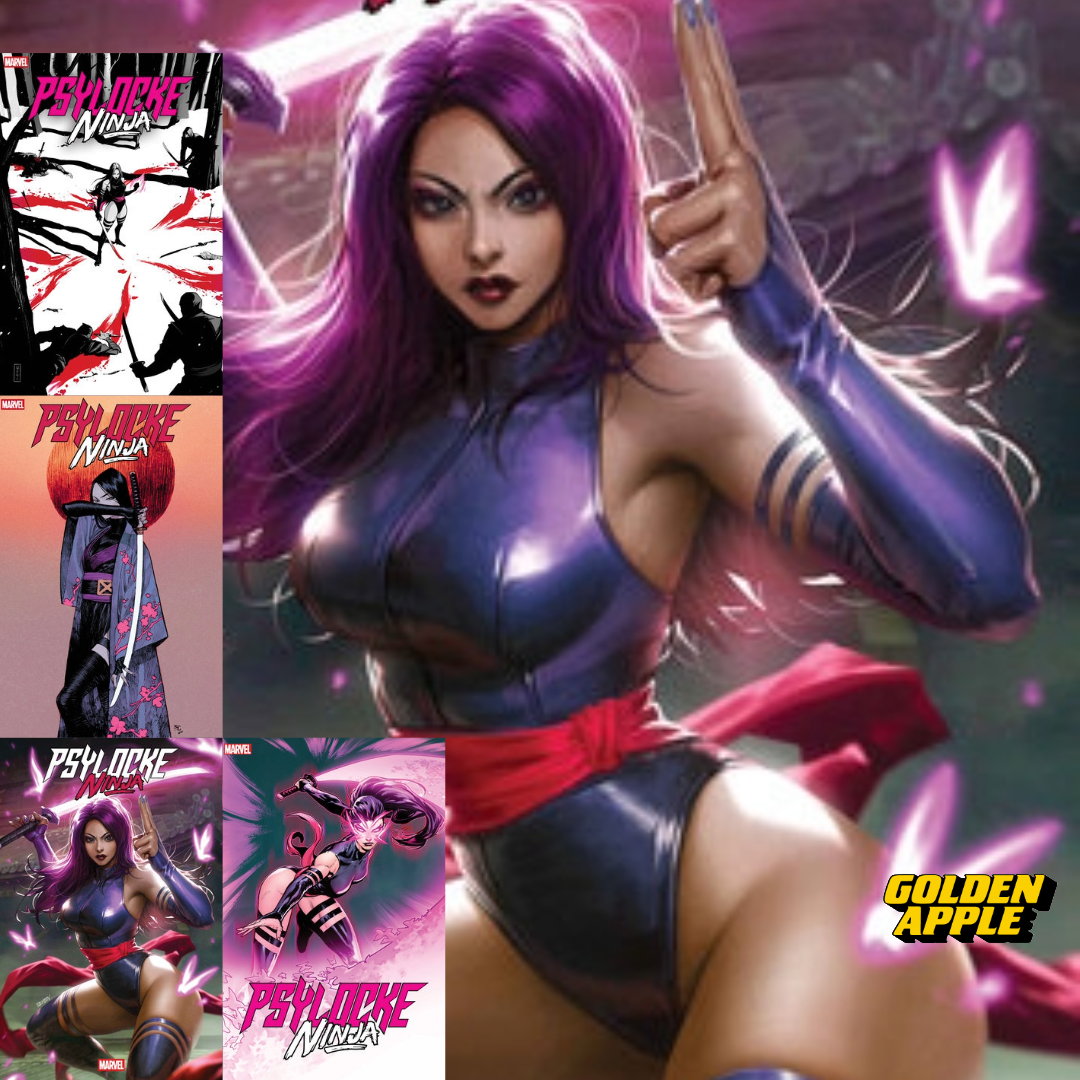Psylocke Ninja #1 A1 Cover Set Of 9 1:25 1:100 (01/21/2026) Marvel