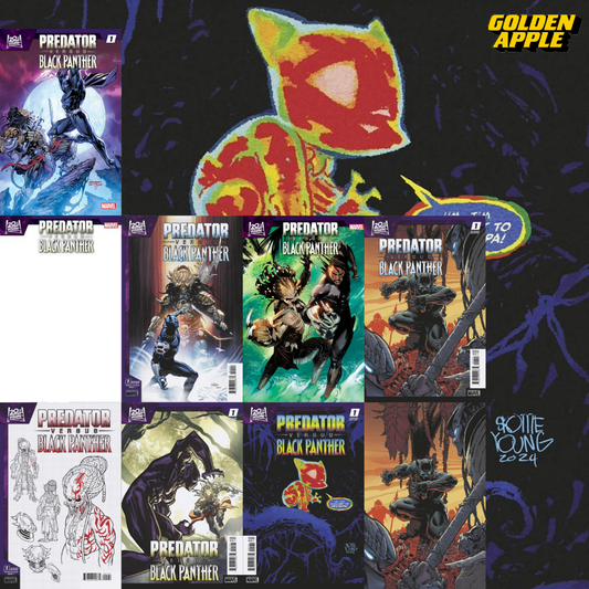 Predator Vs Black Panther #1 (Of 4) Cover Set of 10 1:100 (08/21/2024) Marvel