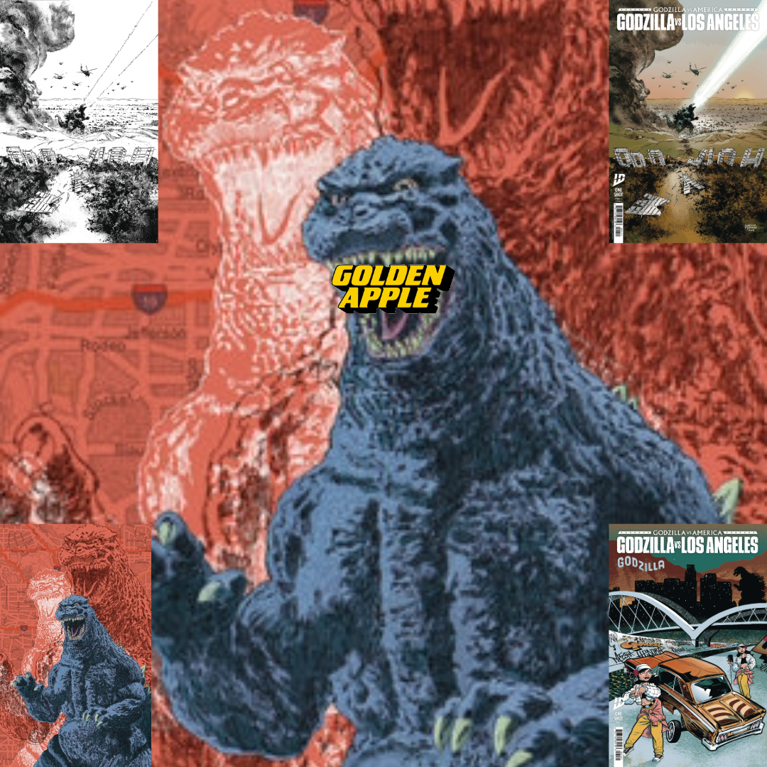 Godzilla Vs America Los Angeles A1 Cover Set Of 4 1:25 1:50 (04/30/2025) Idw