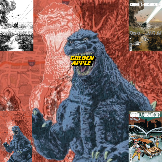 Godzilla Vs America Los Angeles A1 Cover Set Of 4 1:25 1:50 (04/30/2025) Idw