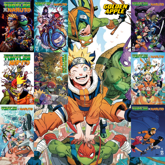 Teenage Mutant Ninja Turtles X Naruto #1 A2 Cover Set Of 10 Books 1:25 1:50 1:75 1:100 (11/20/2024) Idw