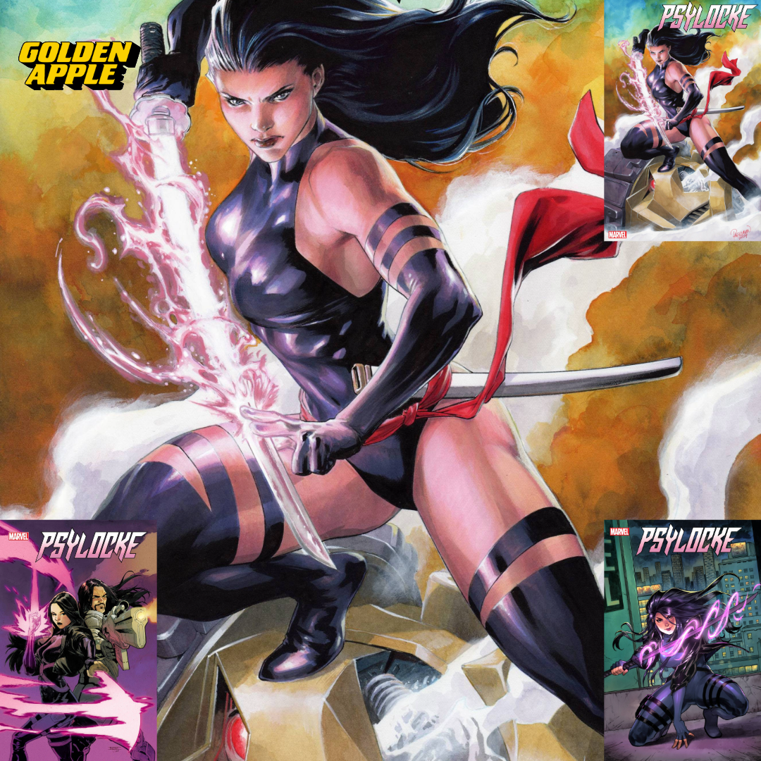 Psylocke #3 A1 Cover Set Of 5 1:25 1:100 (01/29/2025) Marvel