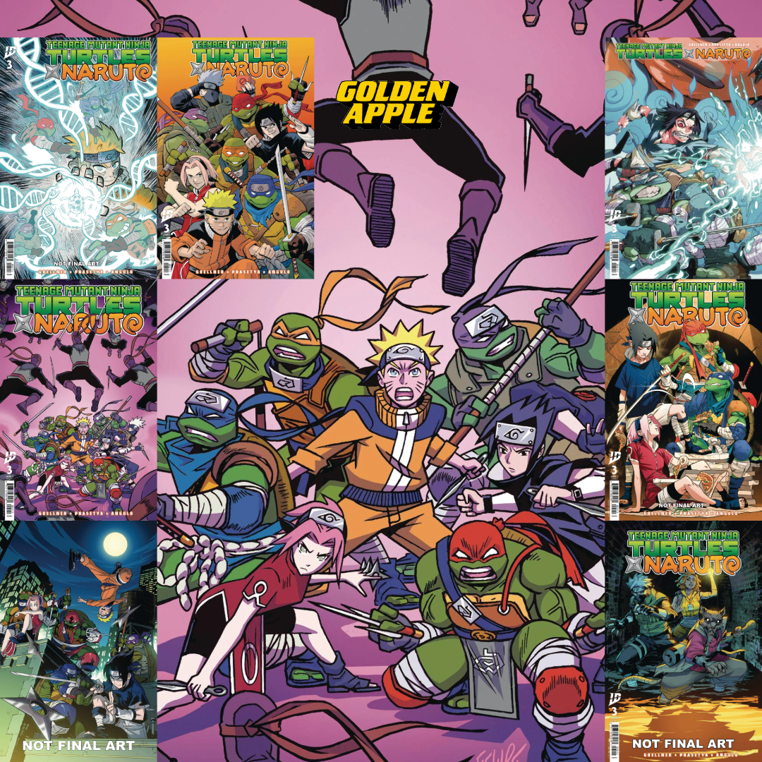 Teenage Mutant Ninja Turtles X Naruto #3 A1 Cover Set Of 8 1:25 1:50 1
