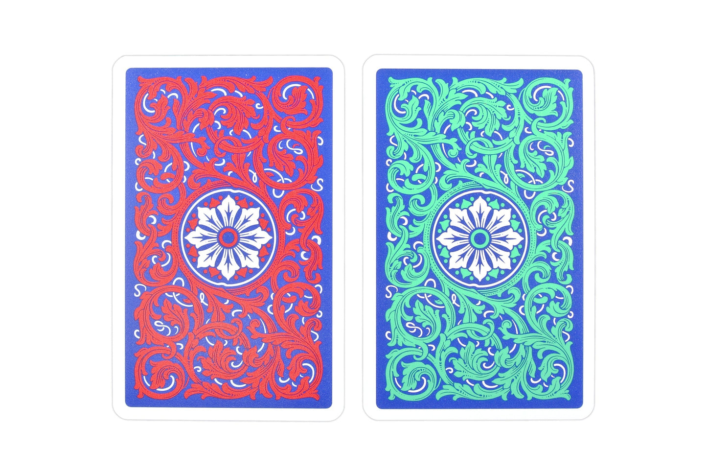 COPAG Playing Cards: Double Deck Set - Neoteric - Red/Green - Bridge Size - Jumbo Index (2)