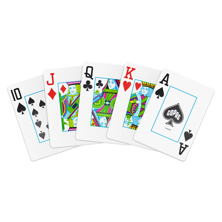 COPAG Playing Cards: Double Deck Set - Neoteric - Pink/Yellow - Poker Size - Jumbo Index (2)