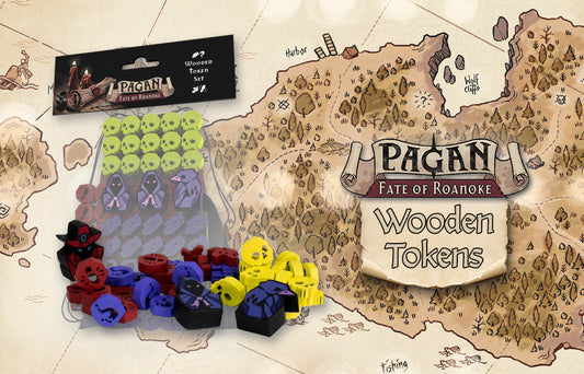 Capstone Games: Wooden Token Set - Pagan - Fate of Roanoke - Golden Apple Comics
