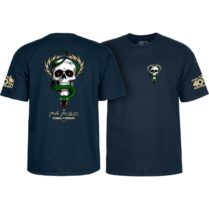 POWELL PERALTA McGILL "SKULL & SNAKE 40TH ANN OF THE McTWIST" T-SHIRT