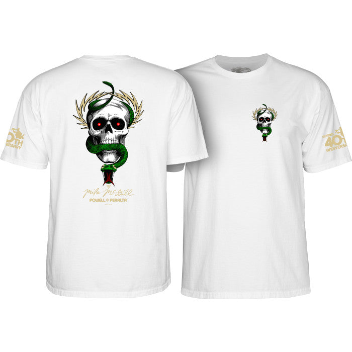 POWELL PERALTA McGILL "SKULL & SNAKE 40TH ANN OF THE McTWIST" T-SHIRT