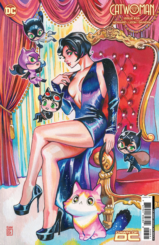 Catwoman #58 E 1:25 Rian Gonzales Card Stock Variant (Batman Catwoman The Gotham War) (10/17/2023) Dc