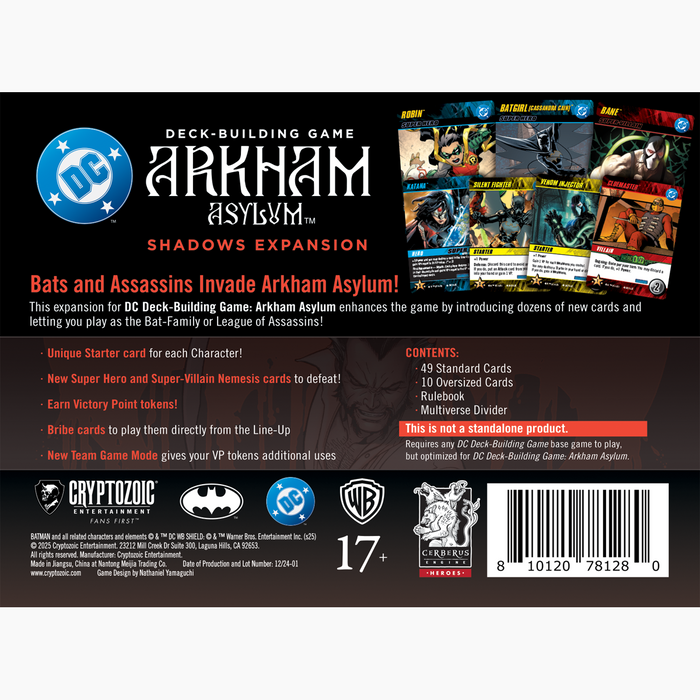 DC Deck-Building Game: Arkham Asylum - Shadows Expansion