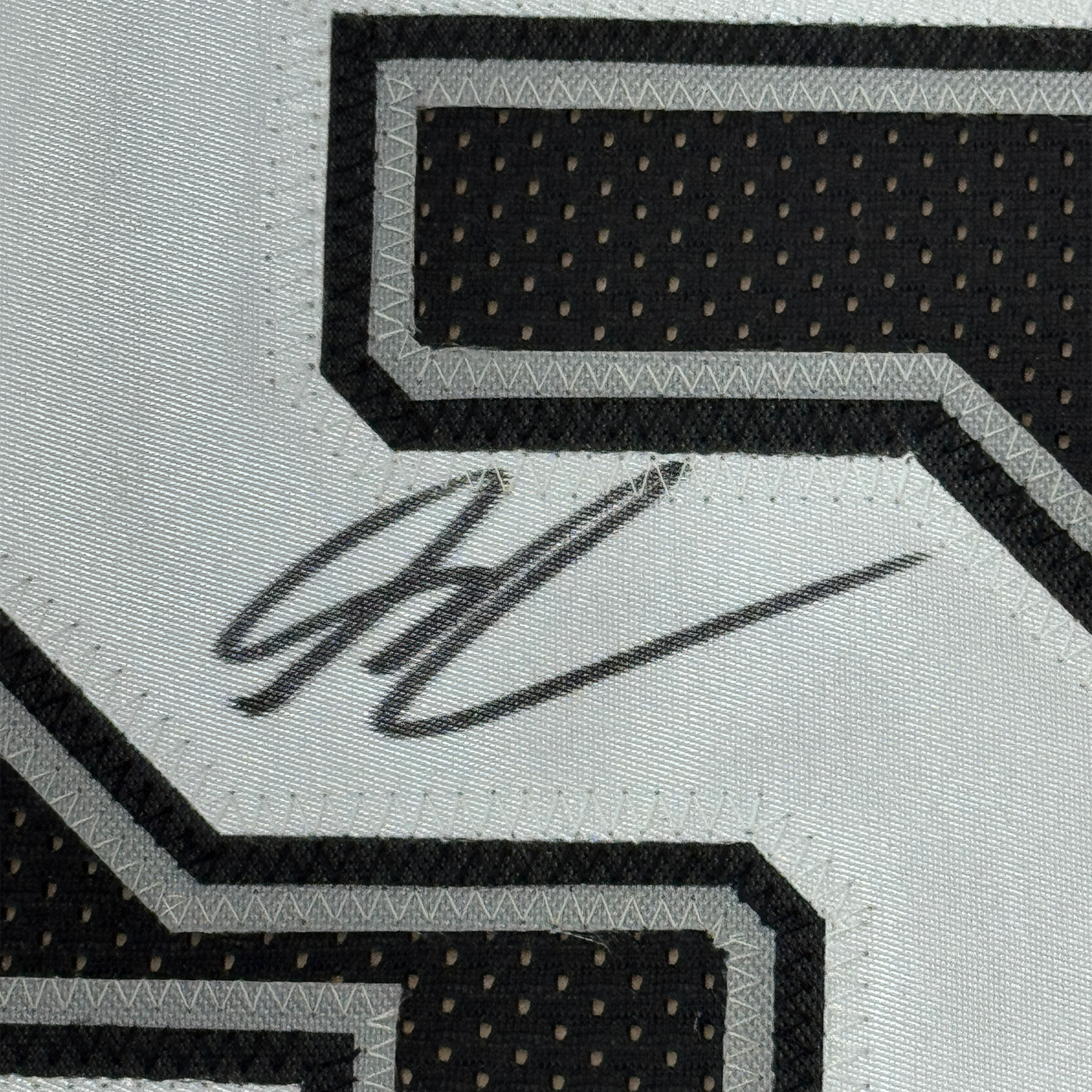 Framed Autographed/Signed Stephon Castle 35x39 San Antonio Black Basketball Jersey JSA COA