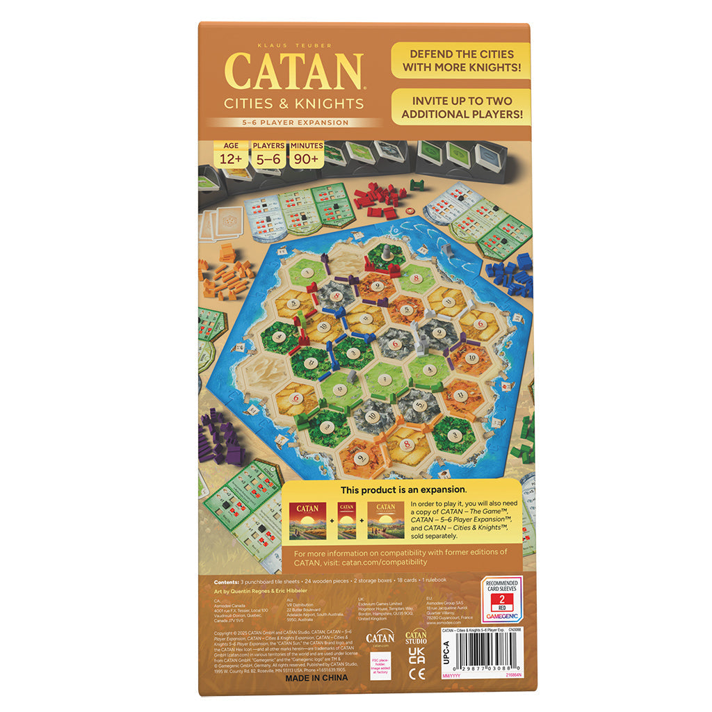 Catan: Cities & Knights 5-6 Player Expansion (6th Edition)