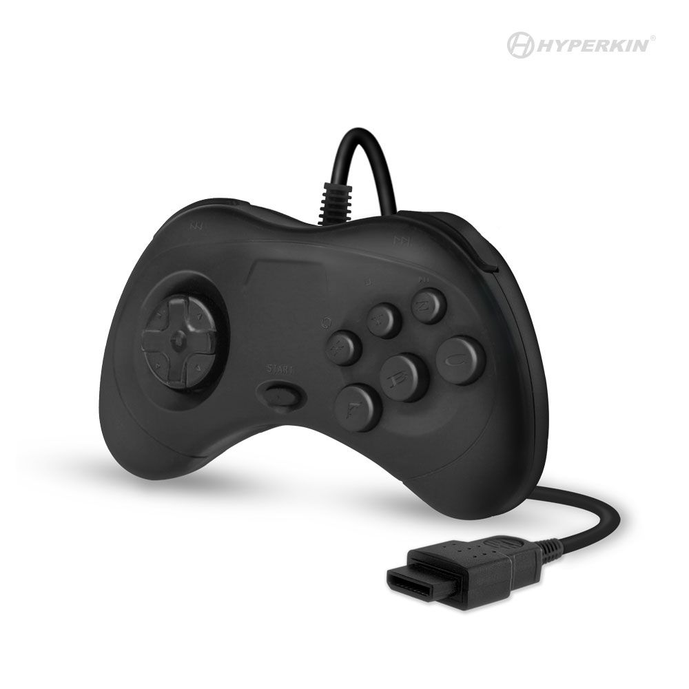 Black Controller Compatible With Sega Saturn™