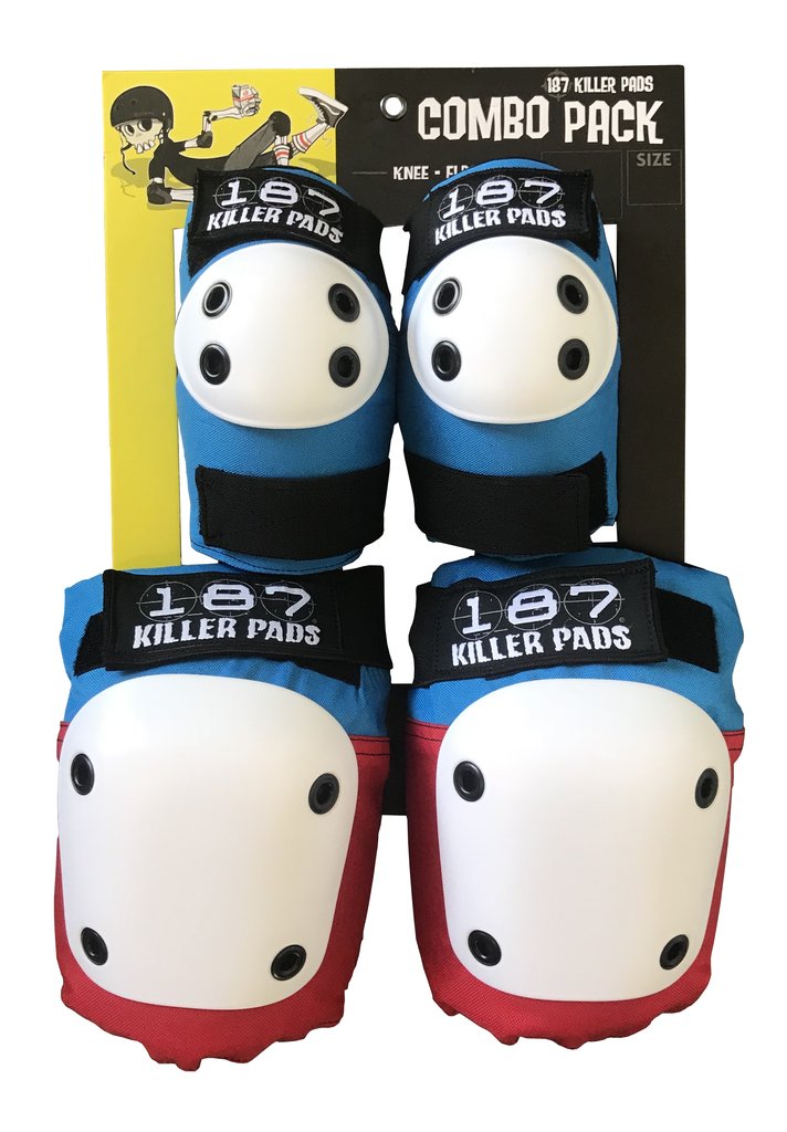 187 Killer Pads Combo Pack Pad Set Elbow Pads / Knee Pads