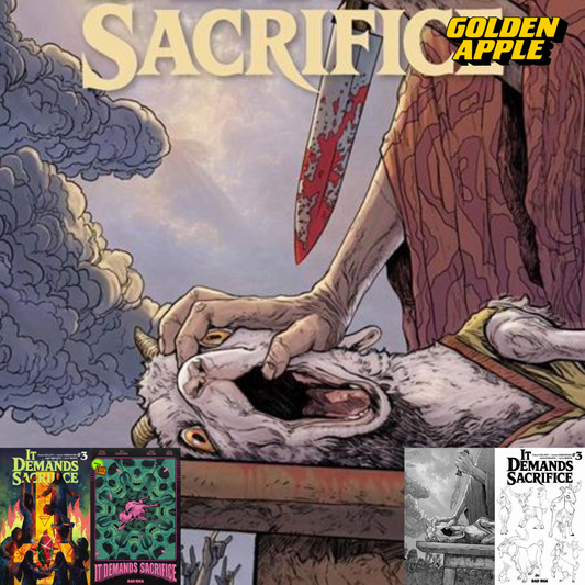 It Demands Sacrifice #3 (Of 4) A1 Cover Set of 5 1:20 1:50 (12/16/2026) Bad Idea