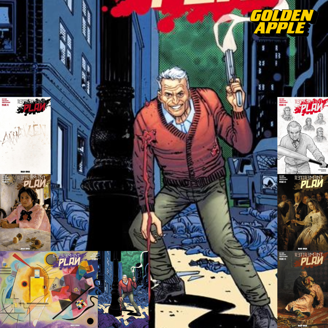 Retirement Plan #1 (One Shot) A1 Cover Set of 8 1:20 1:50 1:100 (11/04/2026) Bad Idea