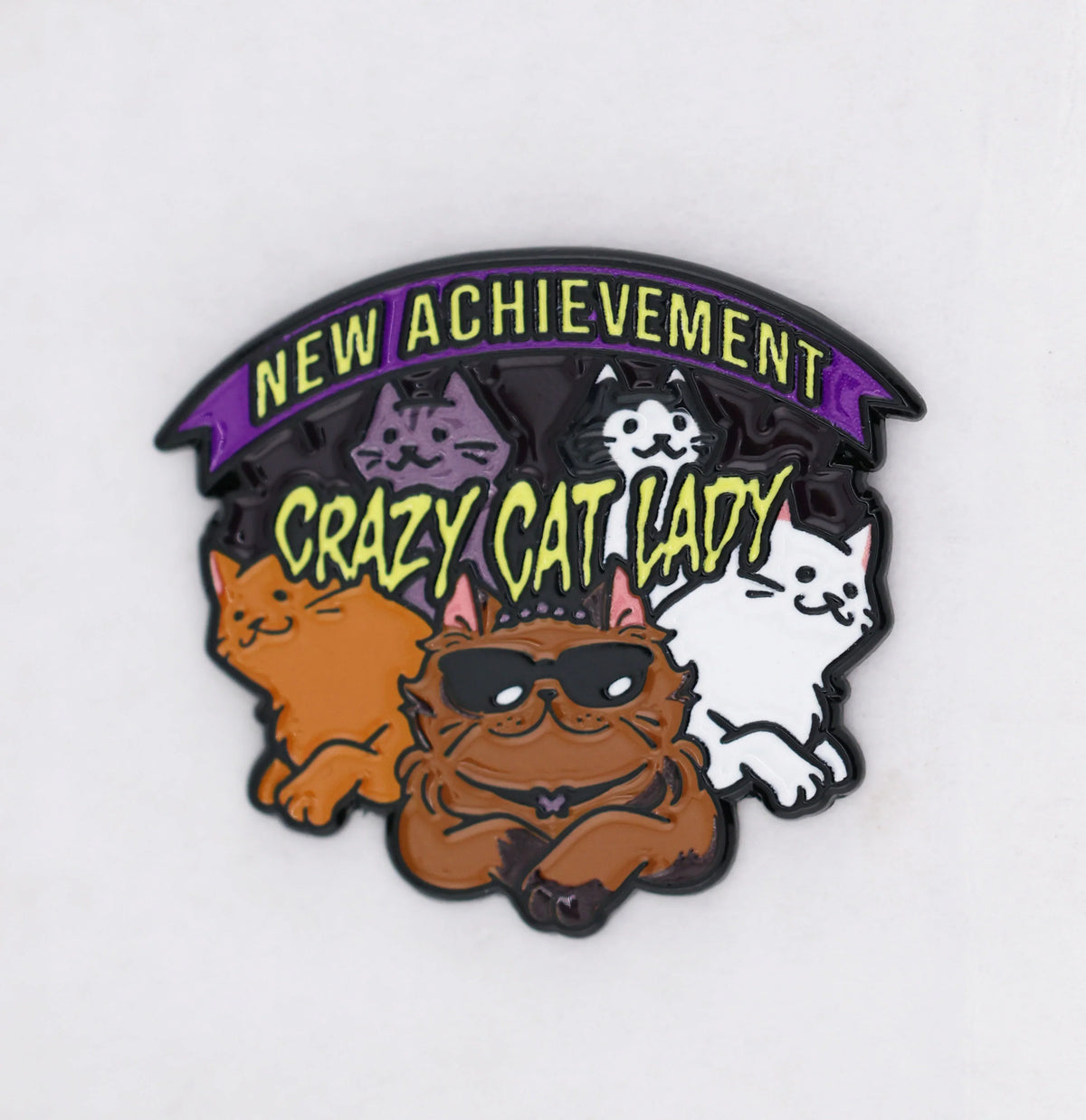 Foam Brain Games: Enamel Pin - Dungeon Crawler Carl - Crazy Cat Lady