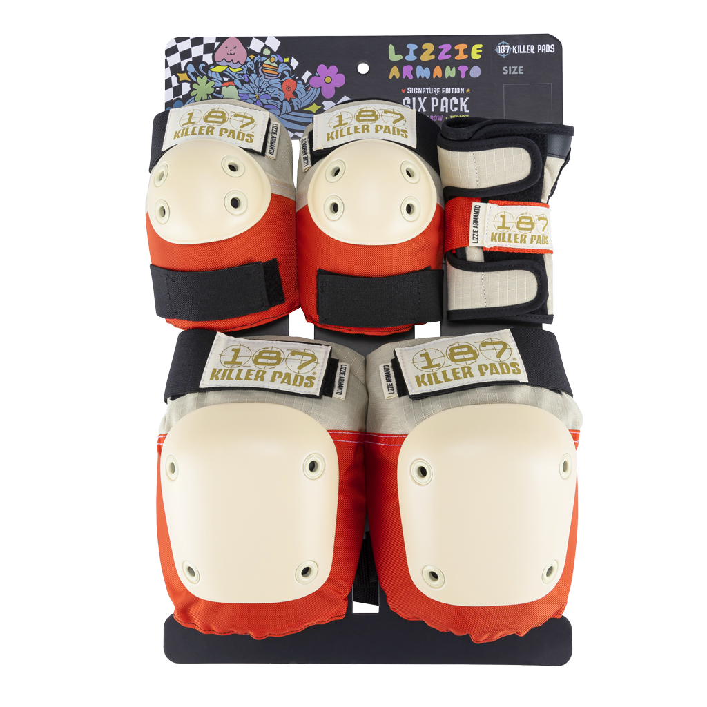 187 Killer Pads Lizzie Armanto Edition Six Pack Pad Set Wrist Guards / Elbow Pads / Knee Pads