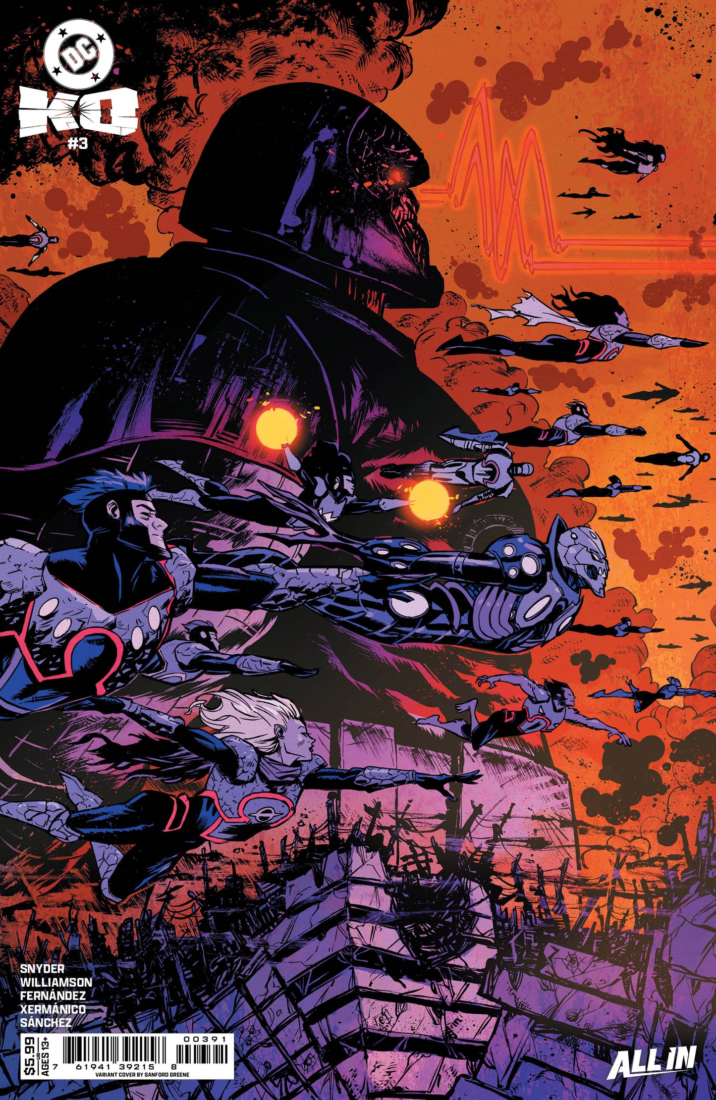 Dc K.O. #3 (Of 5) F Sanford Greene Darkseid Variant (01/14/2026) Dc