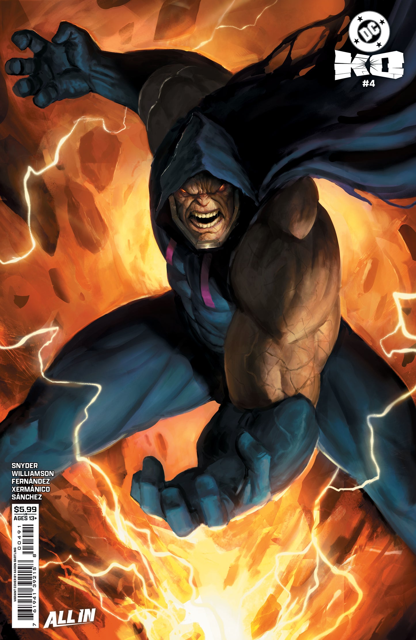 Dc K.O. #4 (Of 5) F Aaron Bartling Darkseid Variant (02/11/2026) Dc - Golden Apple Comics