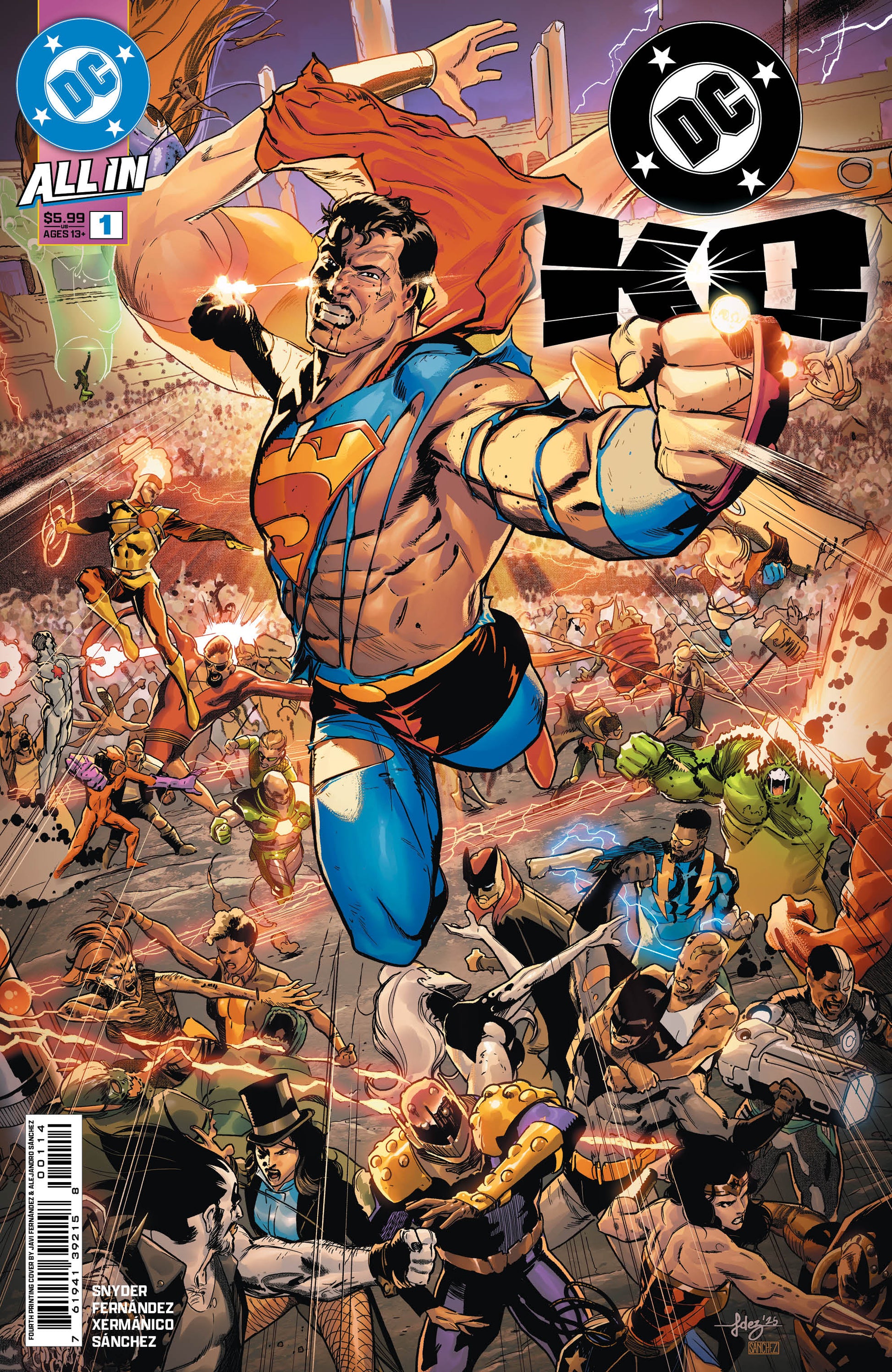 Dc K.O. #1 (Of 4) 4th Print A Javi Fernandez Variant (04/29/2026) Dc - Golden Apple Comics