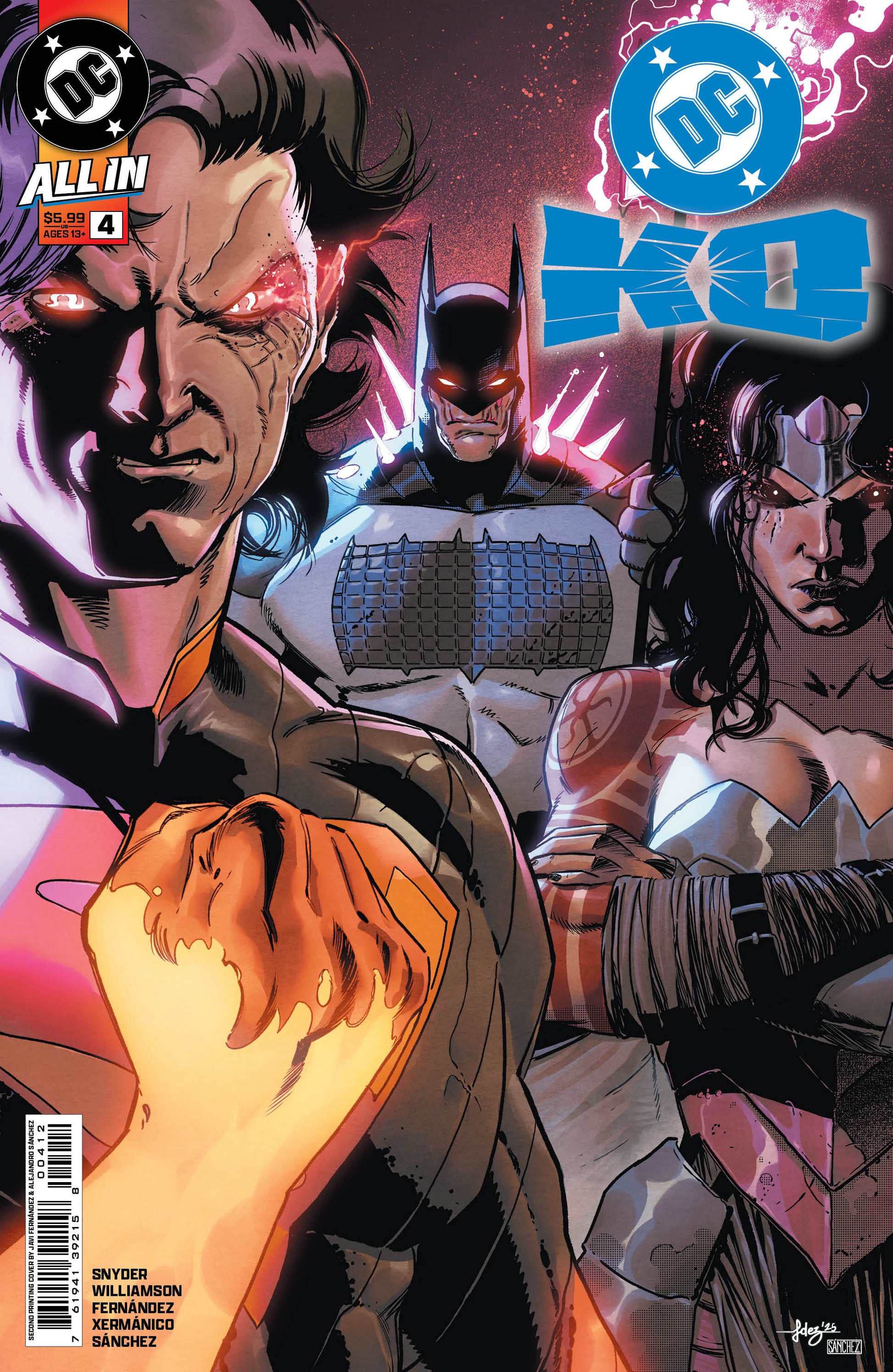Dc K.O. #4 (Of 5) 2nd Print A Javier Fernandez Variant (04/29/2026) Dc - Golden Apple Comics