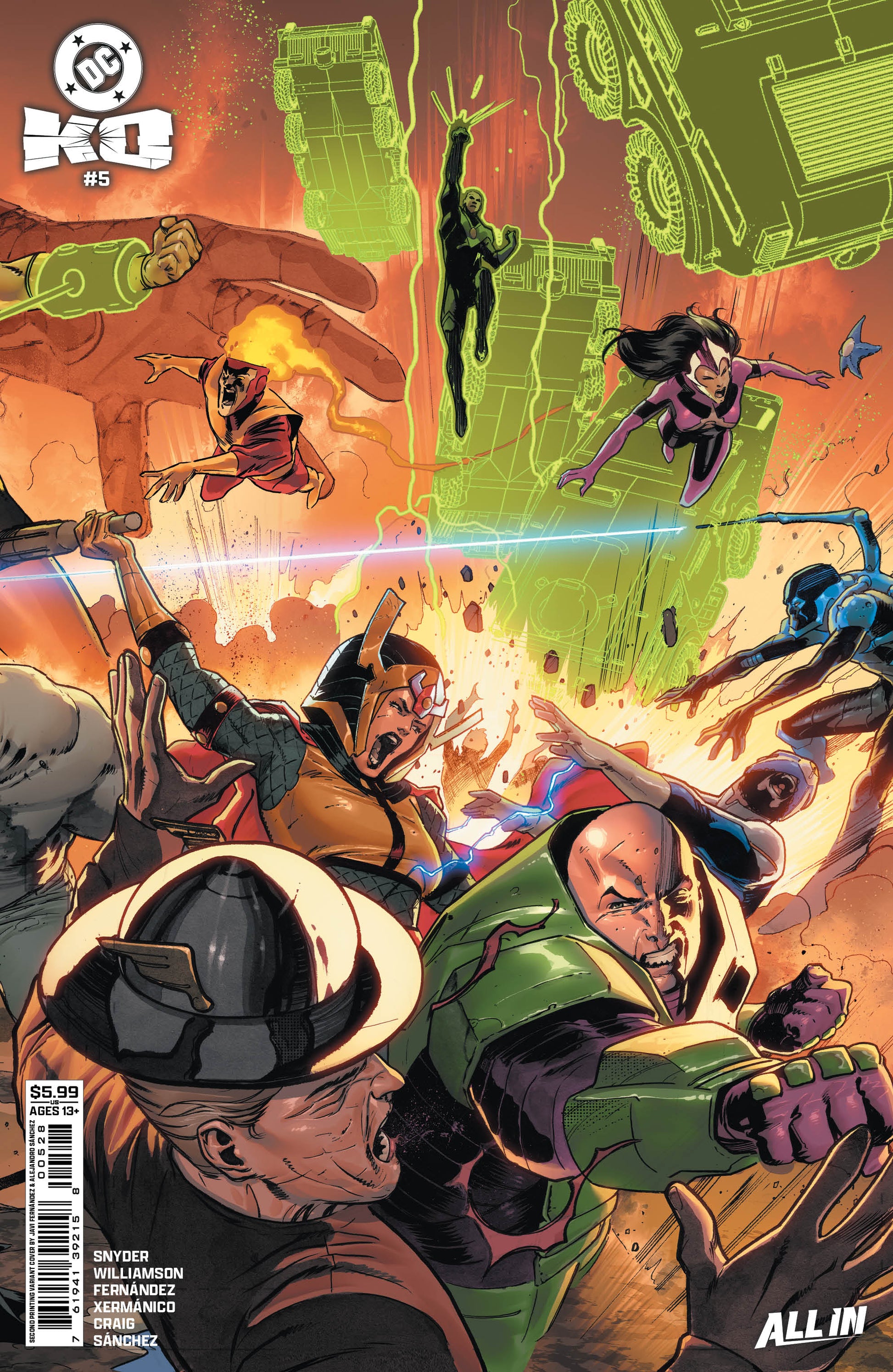 Dc K.O. #5 (Of 5) 2nd Print B Javier Fernandez Connecting Variant (04/29/2026) Dc - Golden Apple Comics