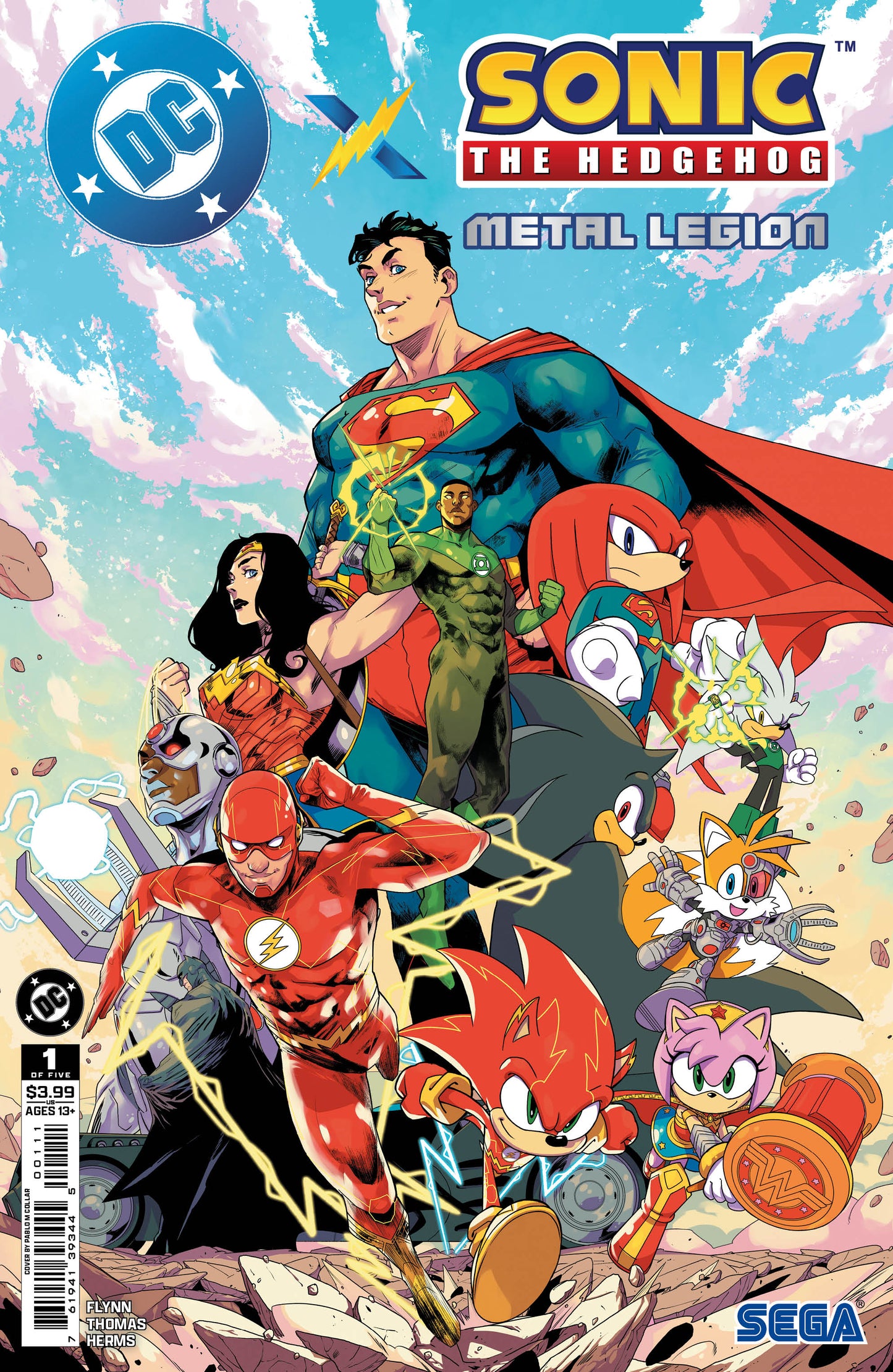 Dc X Sonic The Hedgehog The Metal Legion #1 (Of 5) A Pablo M Collar (05/06/2026) Dc - Golden Apple Comics