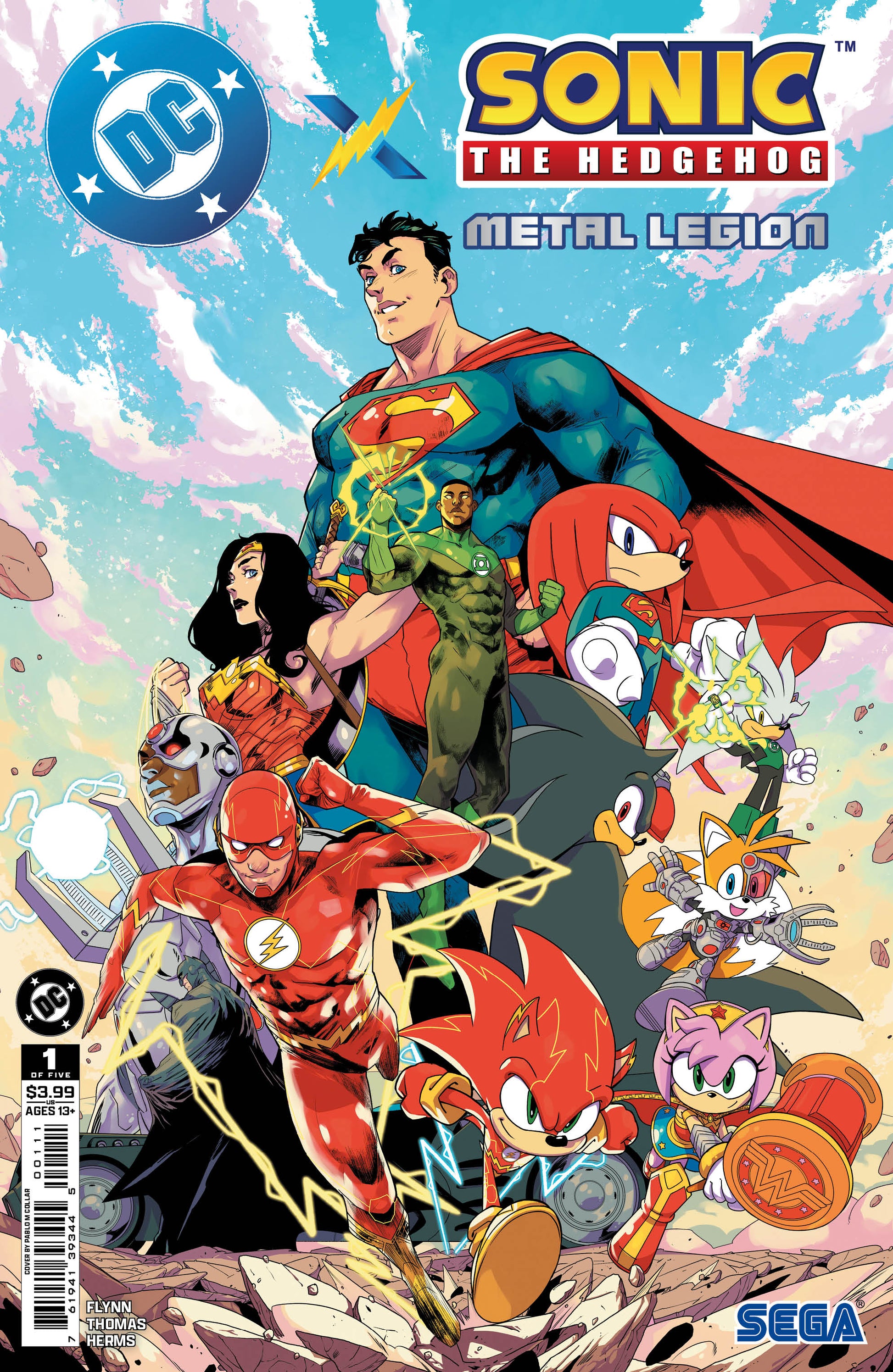 Dc X Sonic The Hedgehog The Metal Legion #1 (Of 5) A Pablo M Collar (05/06/2026) Dc - Golden Apple Comics