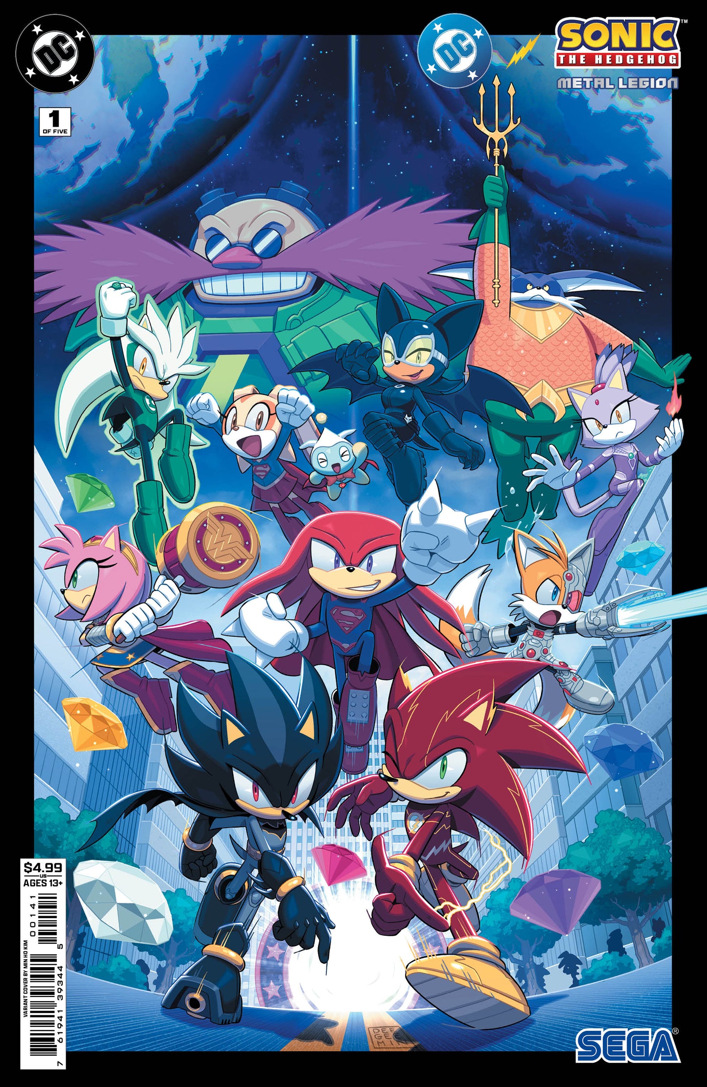 Dc X Sonic The Hedgehog The Metal Legion #1 (Of 5) D Min Ho Kim Variant (05/06/2026) Dc - Golden Apple Comics