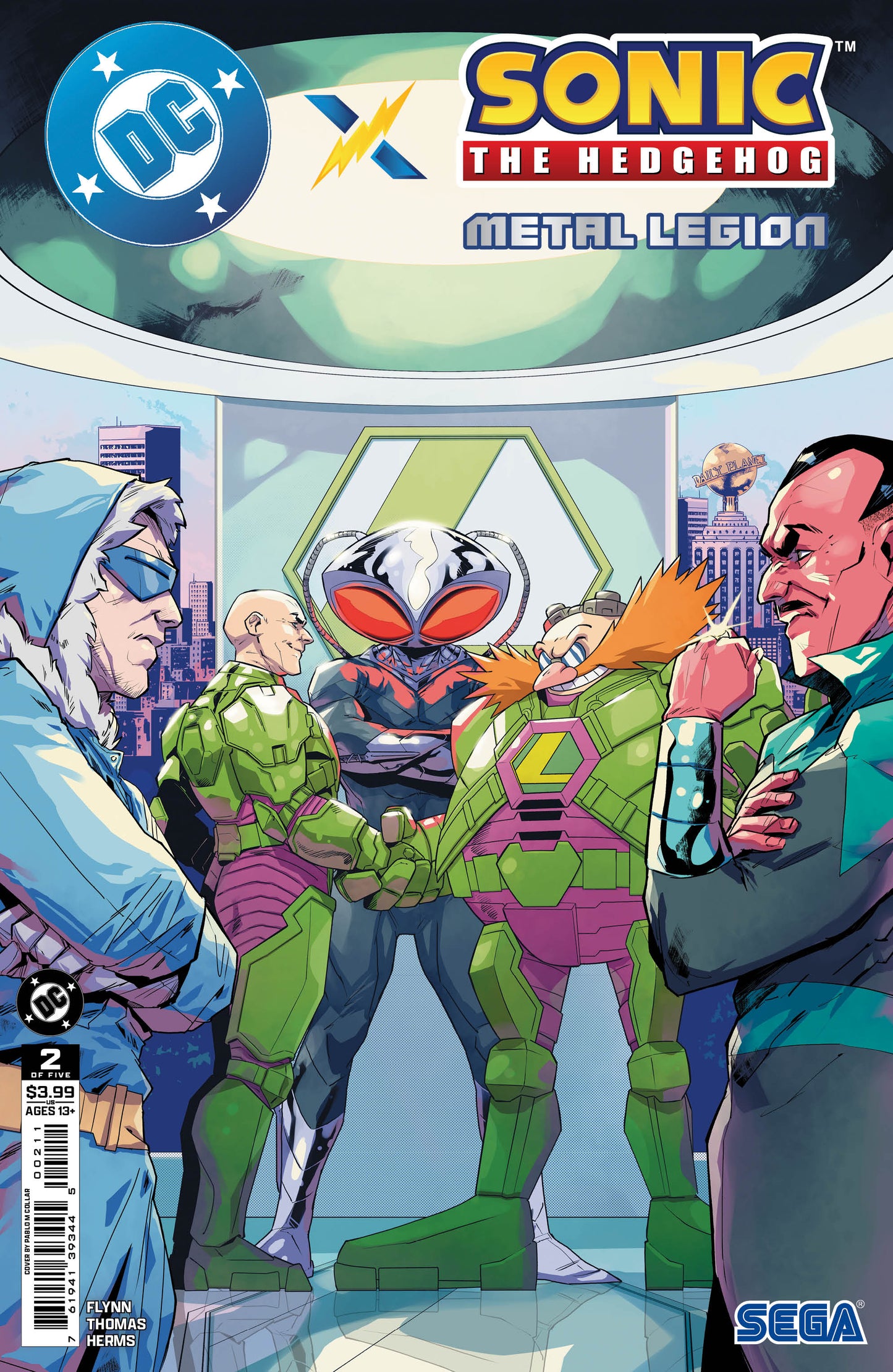 Dc X Sonic The Hedgehog The Metal Legion #2 (Of 5) A Pablo M Collar (06/03/2026) Dc - Golden Apple Comics