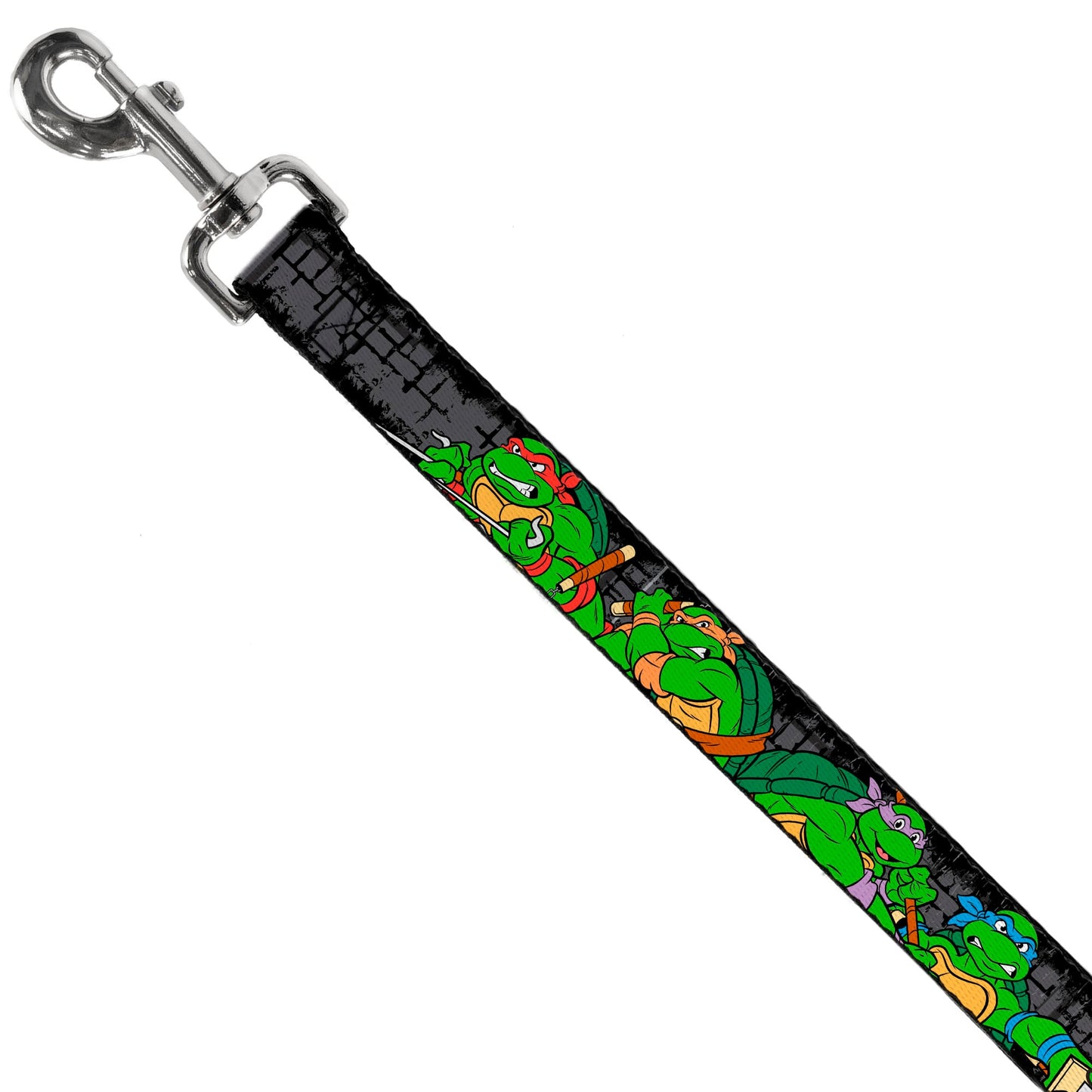 Dog Leash - Classic TEENAGE MUTANT NINJA TURTLES Group Pose4 in Sewer/TMNT Logo