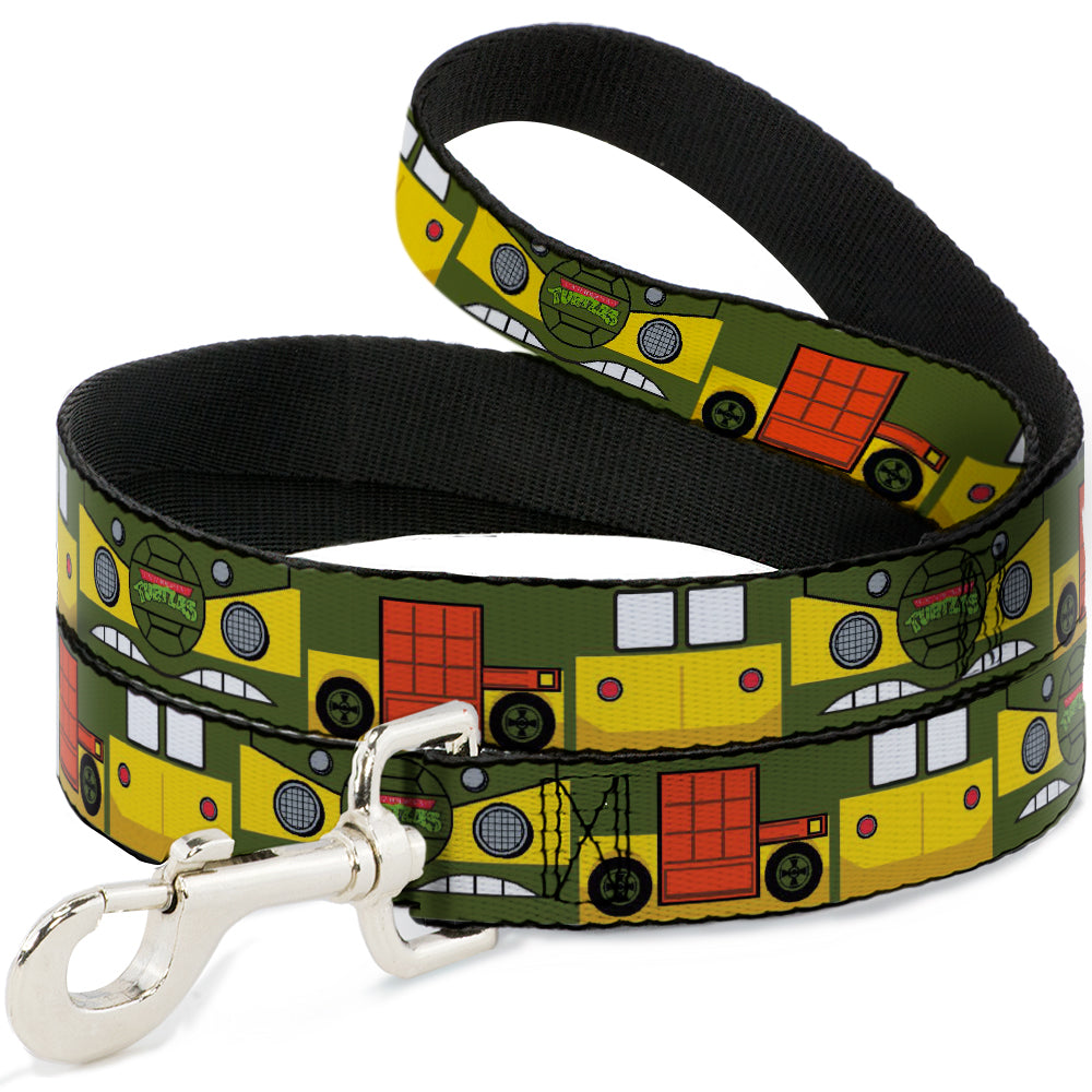 Dog Leash - Classic TMNT Ninja Turtles Party Van All Sides Green/Yellow/Orange