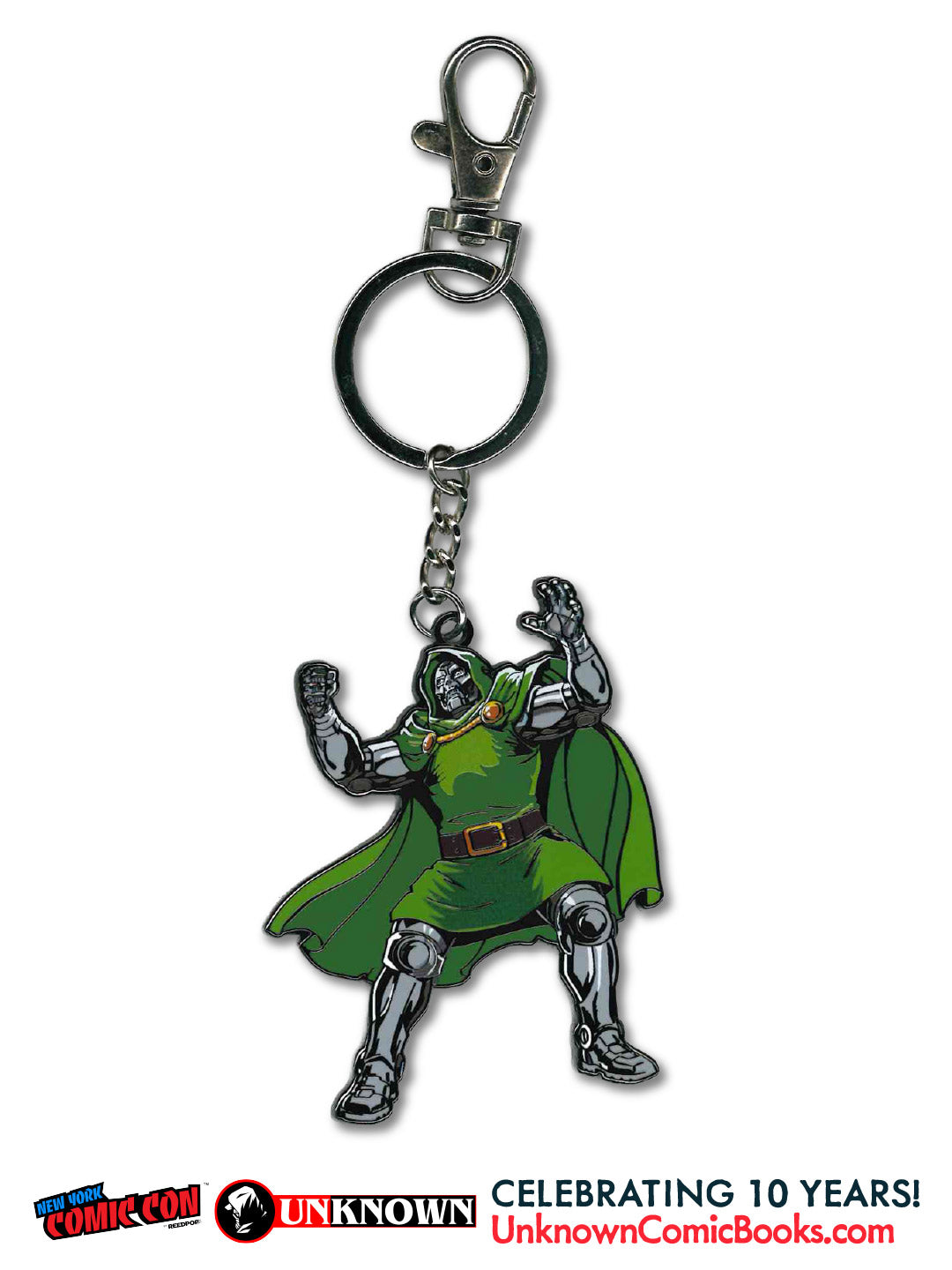 Doctor Doom Keychain NYCC 2026 | Unknown Comic Books Exclusive (10/28/2026) - Golden Apple Comics