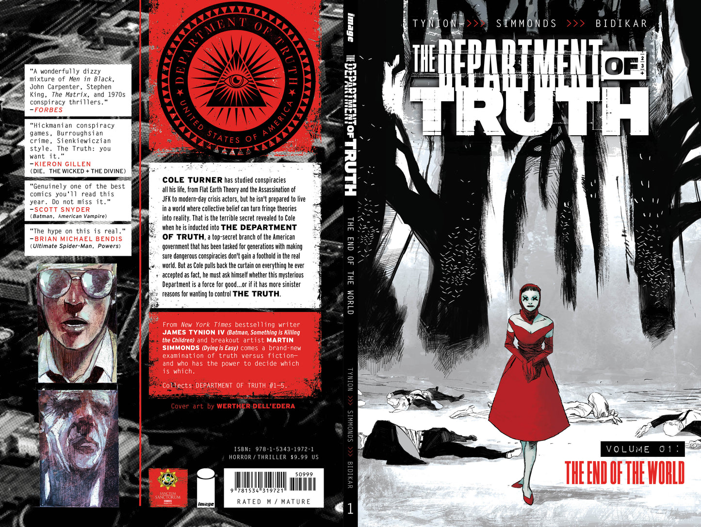 DEPARTMENT OF TRUTH VOL. 1 TRADE PAPERBACK SSCO DELL'EDERA & NIRO SIKTC HOMAGE SPOT COLOR VARIANT 2021