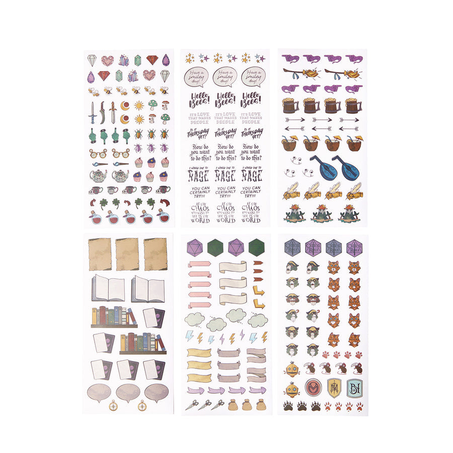 Critical Role: Beauty of Exandria - The Archives - Journal Sticker Set - Golden Apple Comics