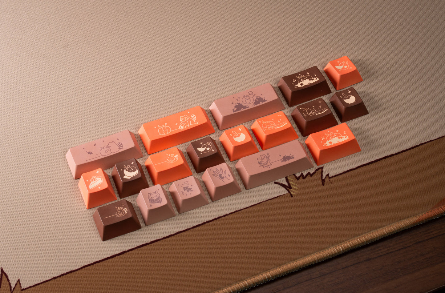 Pumpkin PBT Keycaps