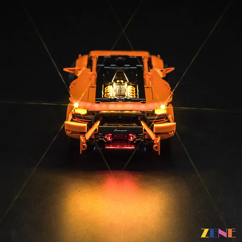 Light Kit for LEGO Lamborghini Huracán Tecnica Orange #42196