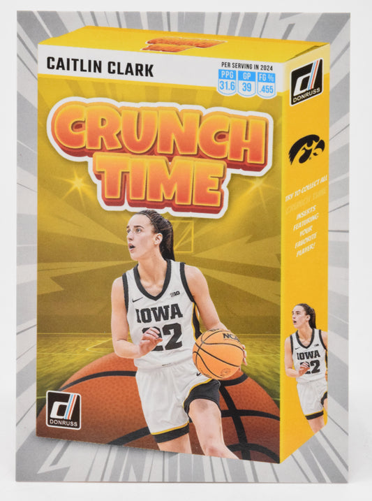 Caitlin Clark Crunch Time Cereal WNBA Basketball Card Panini Donruss 2024 SS-CT2