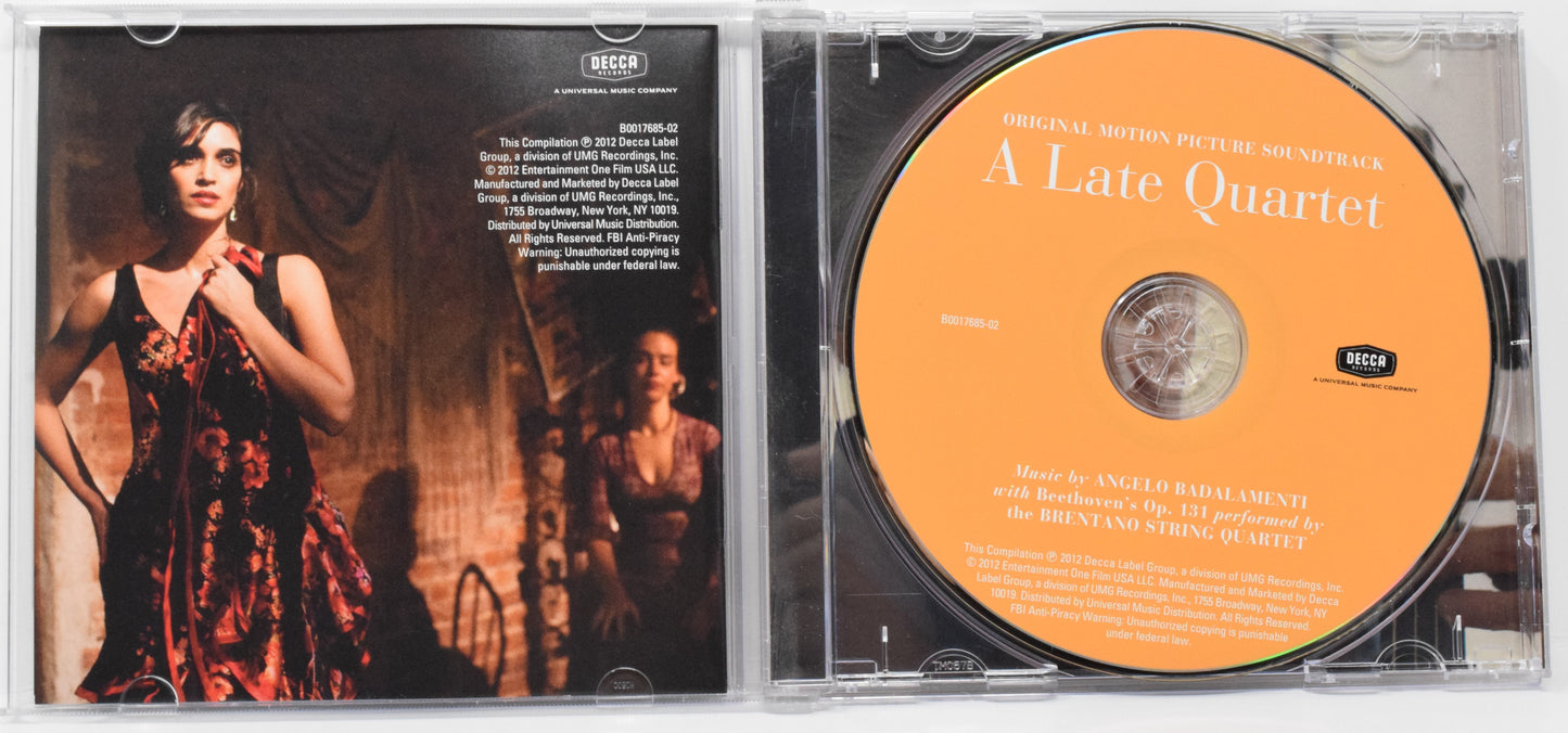 A Late Quartet Soundtrack CD Angelo Badalamenti