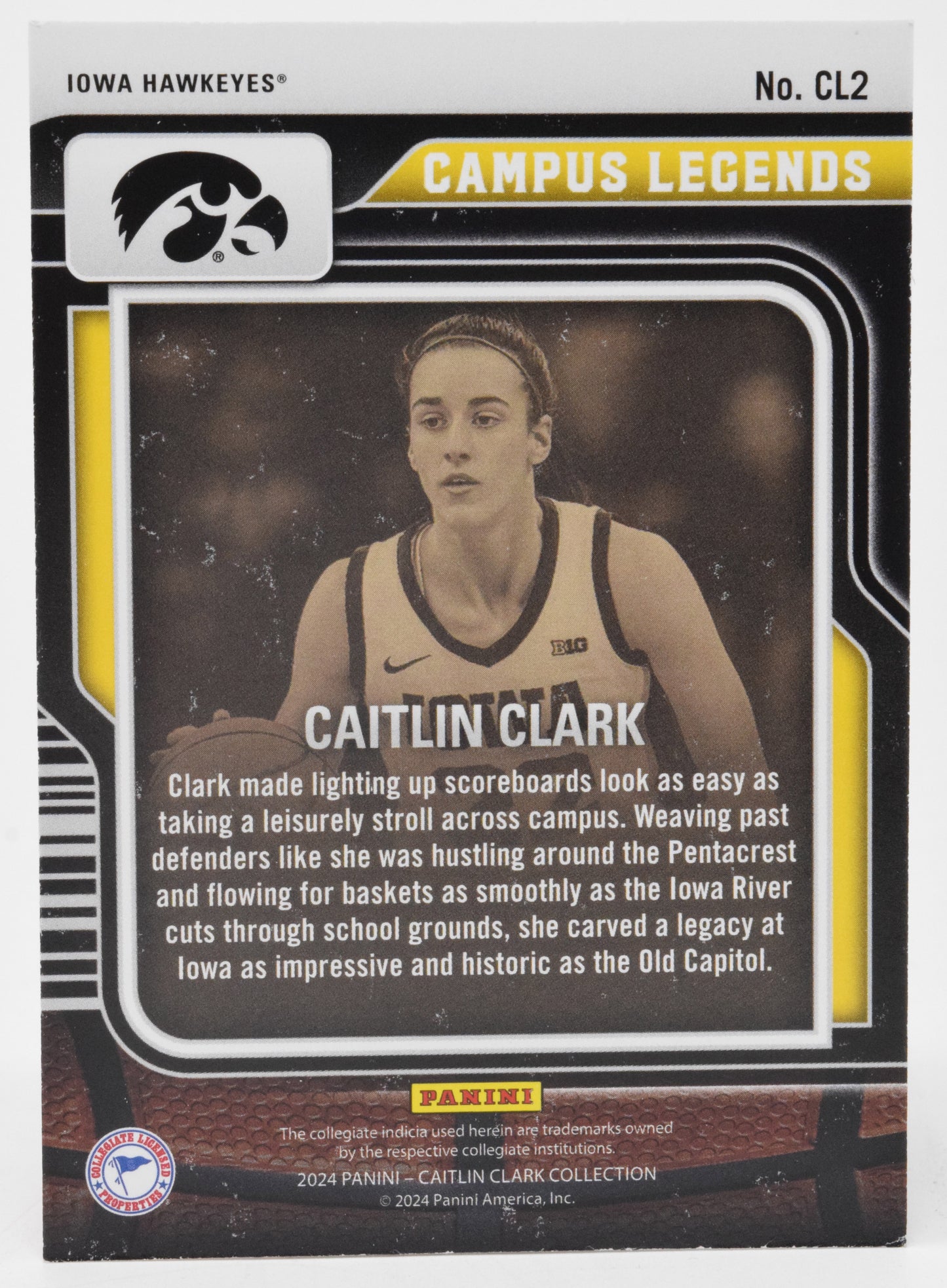 Caitlin Clark Contenders Legends WNBA Basketball Card Panini Donruss 2024 CL2