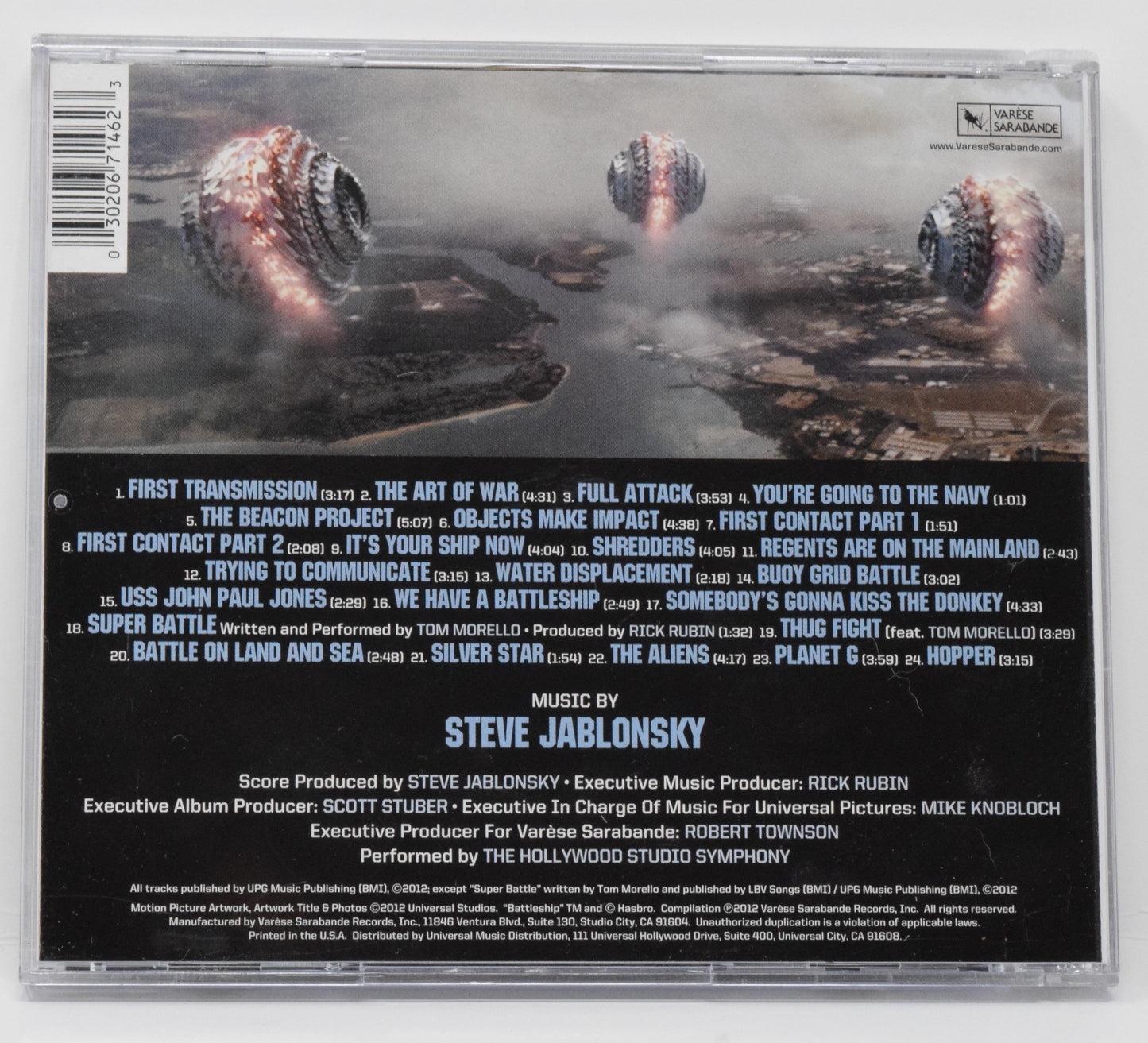 Battleship Soundtrack CD Steve Jablonsky