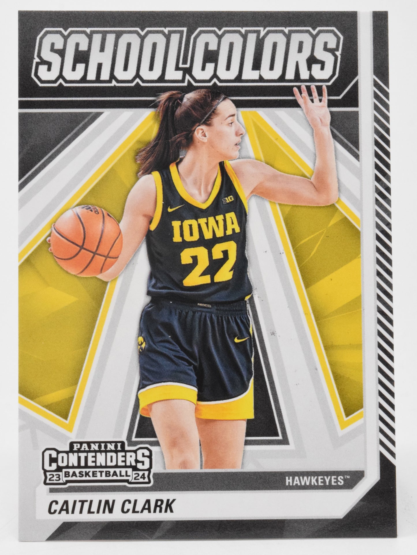 Caitlin Clark School Colors WNBA Basketball Card Panini Donruss 2024 SC1